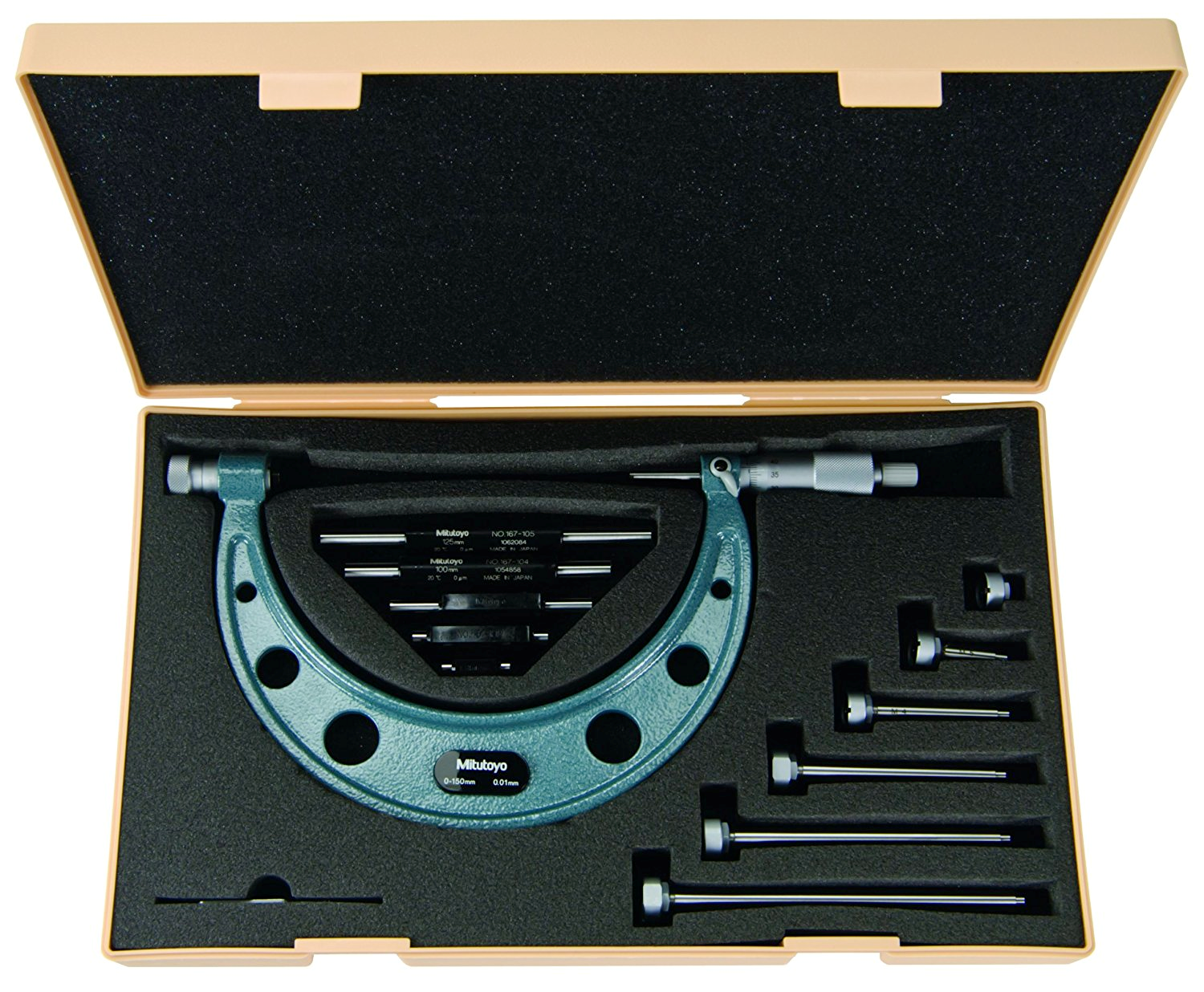 Micrómetro de Exteriores Análogo de 400 a 500 mm Marca MITUTOYO REF. 104 143A