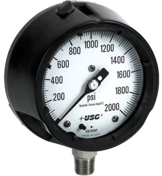 MANÓMETRO INDICADOR DE PRESIÓN DE 0 - 2000 PSI MARCA BOURDON