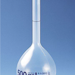 Balones volumétricos aforados plásticos Clase A de 50 mL (para realizar digestiones de muestras)