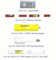 PAR DE RESISTENCIAS PARA AUMENTAR RANGO DE KILOVOLTIMETRO MARCA HASTINGS MODELO 6712