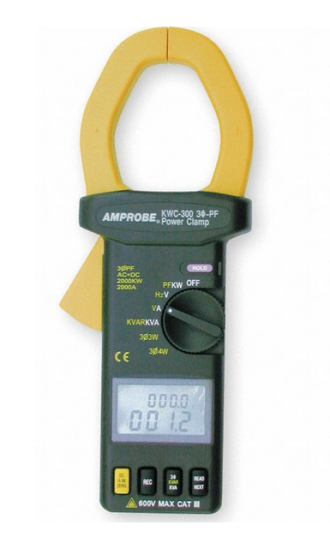 PINZA DIGITAL FACTOR DE POTENCIA MARCA AMPROBE MODELO KWC 2000