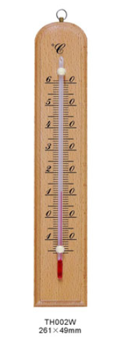 TERMOMETRO BASE MADERA ALCOHOL ROJO 25 cms de LARGO -15/60ºC MARCA BELL MODELO TH 002W