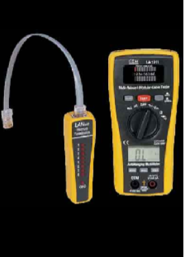 PROBADOR DE CABLEADO LAN Y MULTIMETRO MARCA CEM MODELO LA-1011
