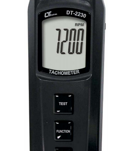 TACOMETRO DIGITAL DUAL FOTOELECTRICO 5-100.000 RPM CONTACTO 0.5-19.999 RPM MARCA LUTRON MODELO DT 2230