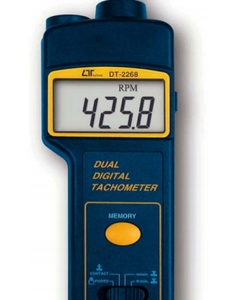 TACOMETRO DIGITAL DUAL FOTOELECTRICO,CONTACTO LASER MARCA LUTRON MODELO DT 2268