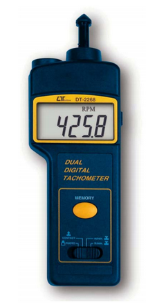 TACOMETRO DIGITAL DUAL FOTOELECTRICO,CONTACTO LASER MARCA LUTRON MODELO DT 2268