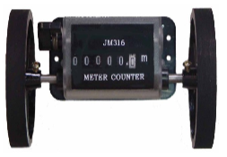 MEDIDOR DE LONGITUD 2 RUEDAS 0 - 99.999,9 metros CUBIERTA Y RUEDA DE ACERO MARCA QINGDAO