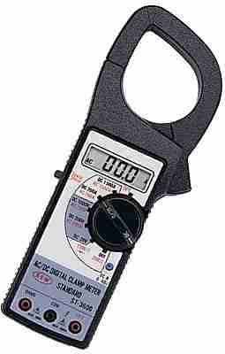 PINZA DIGITAL AC/DC 1500 AMPS DCV 1000 ACV 750 DIODOS MARCA SEW MODELO ST 3600