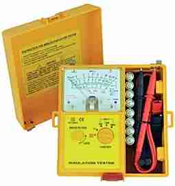 MEDIDOR AISLAMIENTO ANALOGO 50/125/250 VDC MARCA SEW MODELO 1801 IN