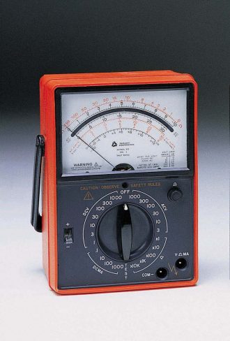 MULTIMETRO ANALOGO 28 RANGOS 1000VAC/DC MARCA TRIPLETT MODELO T 60