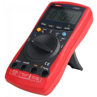 MULTIMETRO DIGITAL CAPC,FREC, TEMP, D. CYCLE, RELATIVE MARCA UNI T MODELO UT 60C