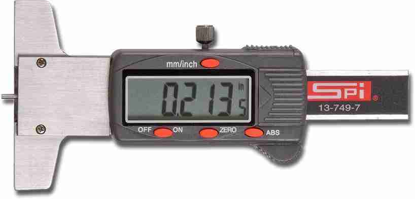0-1 "/ 0-25 mm de profundidad electrónica / medidor de pozo Marca Gal Gage