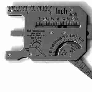Calibrador de soldadura combinada Marca Gal Gage cat 20