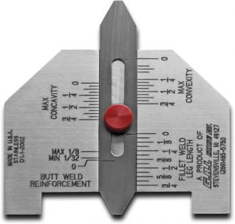 Medidor de soldadura de tamaño de soldadura automática Marca Gal Gage Cat 6