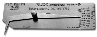 Medidor de profundidad de pozo Marca Gal Gage Cat. 5a
