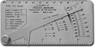 Medidor de tubería Marca Galgage Cat 17