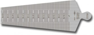 Calibre cónico Marca Gal Gage cat Sub 28C