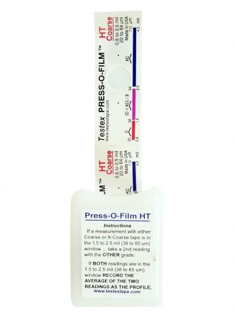 Cinta Press o Film HT Coarse - Rango 0.8 - 2.5 mils - Marca: Testex