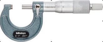 MICROMETRO EXTERIORES DE 1 IN CON ESCALA MINIMA DE 0,001 IN Marca: MITUTOYO Modelo 103-137
