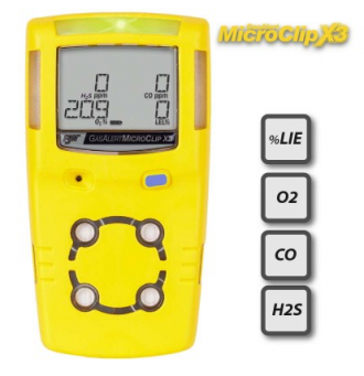 MEDIDOR DE ATMOSFERAS, MARCA: BW TECHNOLOGIES, MODELO: GAS ALERT MICROCLIP X3