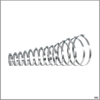 Abrazadera de acero inoxidable (C/A) 46-70/12 mm Fiero