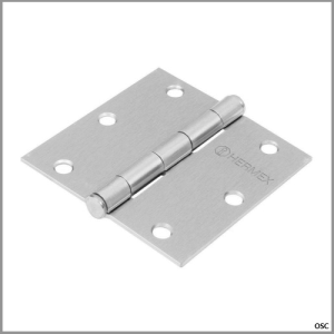 Bisagra rectangular acero mate 2 1/2 Hermex