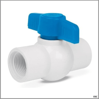 Llave válvula de esfera pvc roscable 150 psi 1/2" Fiero