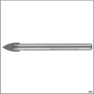 Broca para vidrio y baldosa 1/8"