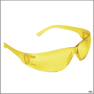 Gafas de seguridad, lente ambar Pretul