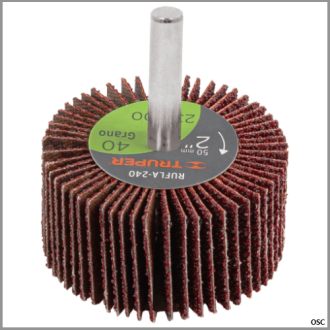 Rueda flap, diametro de 2", grano 40 Pretul