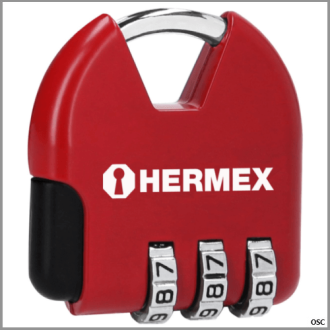 candado maletero de combinacion Hermex