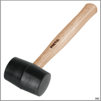 Mazos de goma, 8Oz Pretul
