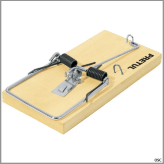 Trampa de madera 7", para ratón Pretul