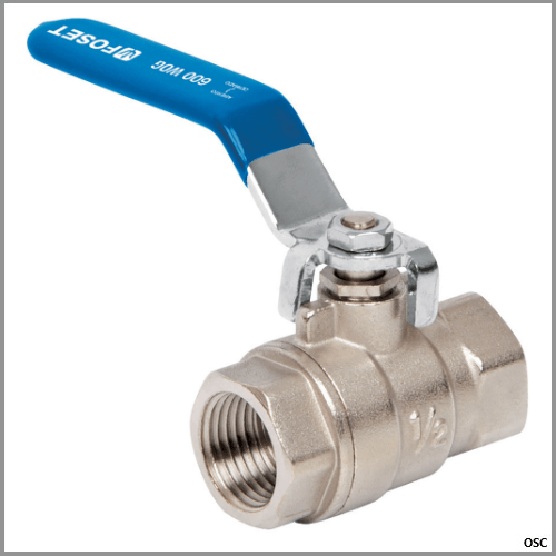 Llave Válvulas de bola roscables 200 y 300 PSI, 1/2" Foset