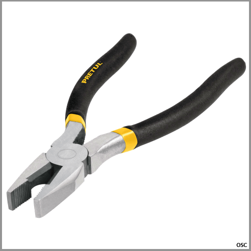 Alicate de electricista ligero, mango pvc 7" Pretul