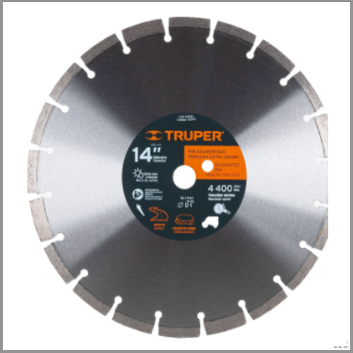 Discos diamantados continuos, acabado fino 9" Truper