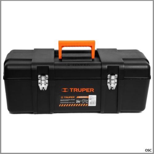 Caja para herramienta INDUSTRIAL, broches metalicos 26" Truper