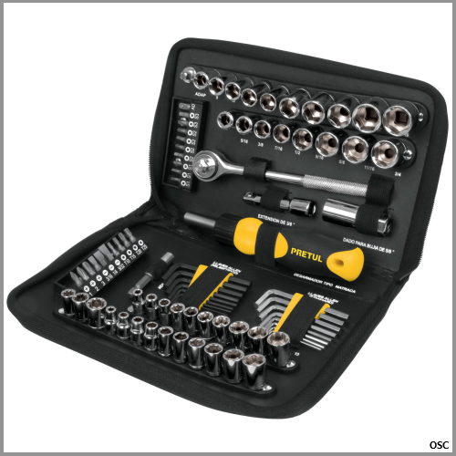 Juego de 85 piezas 1/4"-3/8" PRETUL Pretul