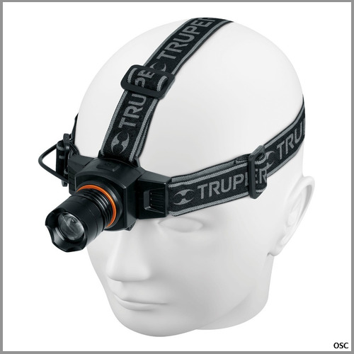 Linterna tipo minero con LEDS, 60LM Truper