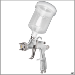 Pistola para pintar HVLP, vaso plástico 600ml, boquilla 1,4mm Truper