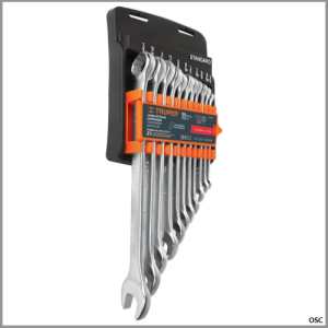 Juego de 11 llaves mixtas granalladas 1/4" - 7/8" Truper
