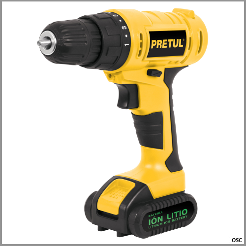 Taladro inalambrico 1/2", 12V Pretul