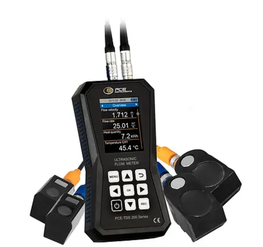 Caudalímetro ultrasónico PCE-TDS 200 SM PCE INSTRUMENTS