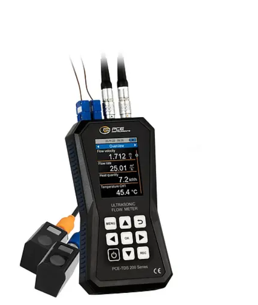 Caudalímetro ultrasónico PCE-TDS 200+ S MARCA PCE INSTRUMENTS